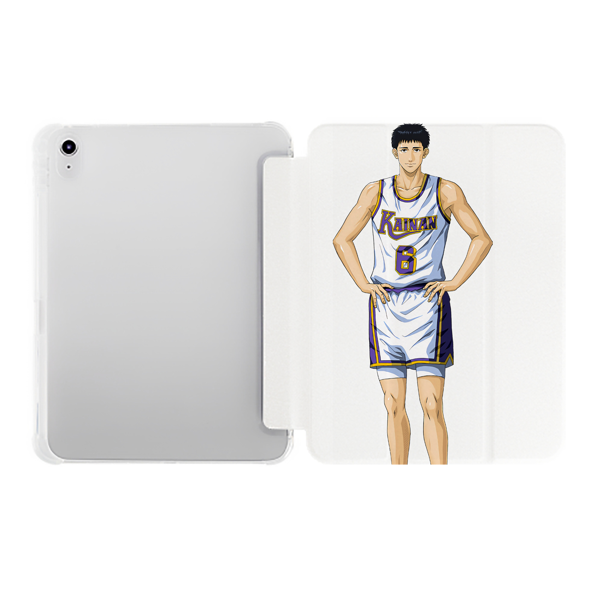 （画像用） SLAM DUNK／スラムダンク IPad ケース ペン収納付き 三つ折りスタンド PUレザー×シリコン 対応機種9.5/10.5/10.9インチ
